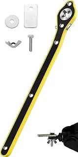 Car Jack Wrench, 360° Swivel Labor-Saving Car Jack Ratchet Wrench with Long Handle, Scissor Jack Lift Speed Handle Tool for Travel, Van, SUV and Other Vehicles