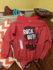 Rock Out! Hanes EcoSmart Soft Sweatshirt, Youth Size XXL, Red, NWT