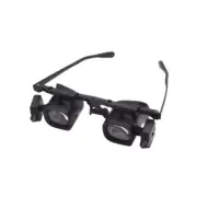 Glass 2 4 6 10 22X Eye Loupes Head Mounted Magnifier with 4 Lens
