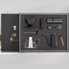 Portable Manual Coffee Bean Grinder Hand Coffee Mill Retro Style Coffee Pot Set