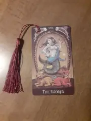 The World- Deviant Tarot Bookmark Oracle Card Art Deck Gift, Purified & Charged
