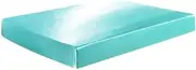 1 Piece Satin Fitted Sheet Only Classic Luxury Silky Soft Bed Sheets Solid Color (Turquoise, Fitted Sheet(King))