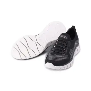 SKECHERS 健走系列 GO WALK GLIDE STEP FLEX 套式休閒鞋 黑白 124808BKPK 女鞋