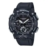 在飛比找蝦皮商城優惠-【CASIO】G-SHOCK 極簡三眼雙顯錶 樹脂錶帶 簡黑