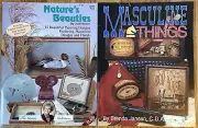 (2) Tole Painting Pattern Books Masculine Ducks Fishing Nature Trains Horses