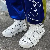 在飛比找Yahoo!奇摩拍賣優惠-Nike Air More Uptempo 96 QS 黑白