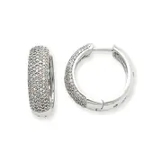 14k WG Dia Earrings
