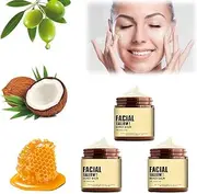 Whipped Beef Tallow And Honey Balm,Grass Fed Grass Finished Organic Face Cream,4.23oz Tallow Face Moisturizer,Beef Tallow For Skin,Body Cream,Skin Care And Lip Balm (3pcs)