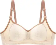 [Generic] High Support Bras for Women Adjustable Strap Full Coverage Up Bras Comfortable No Underwire Wireless Bras Women Bra Set and Underwear Plus Size