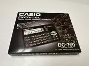 VINTAGE CASIO DC-760 DATA-CAL Black Calculator *NEW OLD STOCK