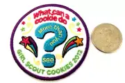 Vintage Girl Scout "WHAT CAN A COOKIE DO" 2012 Cookie Patch