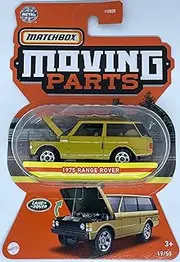 Hot Wheels 1:64 Scale 1975 Range-Rover Yellow Diecast Model Car - Moving Parts - Boys/Men Kids to Adults Unisex