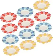 150pcs Flower Shape Disposable Paper Plates for Parties Decorative Home Dinnerware Safe and Practical Tableware for Indoor Outdoor Celebrations