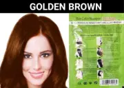 5 PCS GOLDEN BROWN HERBAL PLANTS BASED HAIR DYE SHAMPOO COLOR GRAY HAIR-DIY