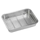 Stainless Steel Baking Tray with Cooling Rack Rust Proof and Dishwasher Safe