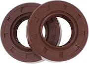 X AUTOHAUX Universal Oil Seal TC Seal Ring Rotary Shaft Seal 22x42x10mm High Pressure FKM Rubber Brown 2 Pcs