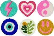 Mefatus Punch Needle Kit for Beginners Adults Kids Easy Punch Needle Embroidery Kit Tool Threader Fabric Hoop Yarn Rug Tufting Coaster Art and Crafts, (JY2304)