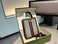 在飛比找Yahoo!奇摩拍賣優惠-【二手包包】GUCCI 新款mini tote 老花  拼棕