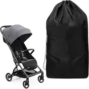 Transport Bag for pram, pram Bag for Plane Travel, Protective Cover for pram, Transport Bag, Aircraft for pram, Protective Cover 117 x 53 x 33 cm, Black, Black, Fashion