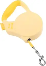 EXAOMBLE Dog Leash Automatic Dog Leash Pet Traction Rope Pet Automatic Traction Rope Yellow Nylon