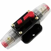CAR STEREO AUDIO 12V CIRCUIT BREAKER FUSE INLINE FITS 4 8 GAUGE WIRE 120 AMP US