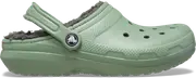 Crocs Classic Lined Clog; Moss/Multi, M11