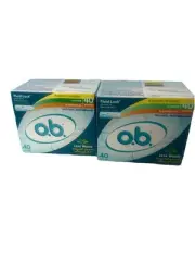 o.b. Tampons Multipack | Non-Applicator Unscented | Regular/Super/Super 40 count