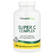 NaturesPlus, Super C Complex, 180 Capsules