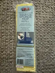 LOLA Natural Cellulose Squeeze Sponge Mop Refill, 9" Fits Lola Mop 205 & 209