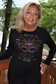 Mardis Gras rhinestone bling shirt XS S M L XLXXL 1X 2X 3X 4X 5X Shenanigans