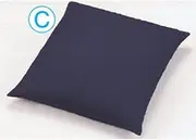 Zabuton, Cotton Zabuton, Classic Color, Indigo Color, 20.1 x 21.7 x 3.9 inches (51 x 55 x 10 cm), 7-783-36, for Restaurants, Japanese Tableware, Restaurants, Commercial Use