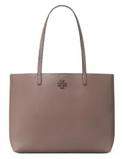 NWT TORY BURCH $398 SILVER MAPLE MCGRAW TOTE BAG
