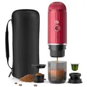 2-IN-1 Expresso Coffee Maker Portable Coffee Machine for Car & Home Type C Charg