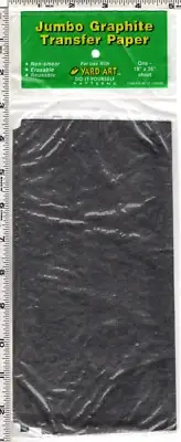 Yard Art Do-It Yourself Patterns Jumbo Graphite Transfer Paper 18" x 36" sheet