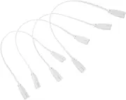 GANAZONO 4pcs LED Light Extension Cords Double End Lamp Connecting Wires for Integrated Tube Light Holder Socket Effortless Installation Material Multi Outlet Extension Cord Adapter