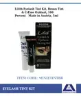 Lilith Eyelash Eyebrow Tint Kit 5ml Brown Tint & Creme Oxidant Made in Austria