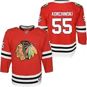 Outerstuff Kevin Korchinski Chicago Blackhawks #55 Youth Player Name & Number Premier Home Jersey