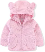 [Generic] Light Weight Coat Outerwear Girl Children's Fleece Toddler Winter Boy Kids Jacket Hooded Baby Girls Coat&Jacket Girl's Coats Size 16 Year