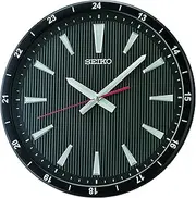 Seiko 14 Inch Kao Wall Clock, Black