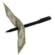 Magnet Trick Magic Pen Penetration Through Paper Money Stage Close Up Kids Adult