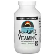 2 X Source Naturals, Non-GMO Vitamin C, 1,000 mg, 240 Tablets