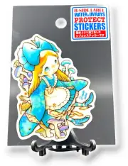 Alice in Wonderland Sticker Mushrooms Quirky Fun Japan B-Side Label
