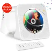 Rechargeable Portable CD Player Bluetooth FM Radio USB AUX HiFi Speakers Remote.