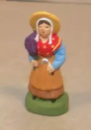 NEW WOMAN with LAVENDER, Carbonel Chip for Santons Marcel Carbonel Chip