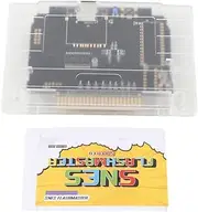 Game Cartridge for SFC, 3000 in 1 Video Game Cartridge with 8GB Memory Card, Save Game Data Backup Automatic V1.0 Game Cartridge for USA Console, ABS Material (Transparent White)