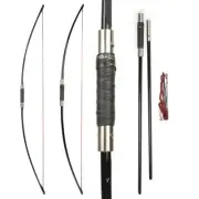 20-120lbs Archery English Longbow 65" Takedown Straight Bow Traditional Hunting