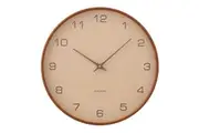 Karlsson Acento Wall Clock Sand & Walnut 40cm