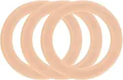 uxcell Magnetic Adapter Ring, 3Pcs Magnetic Sticker Ring ABS Universal Magnet Wireless Charging Conversion Kit for Mobile Phone Case Wireless Charger, Light Orange