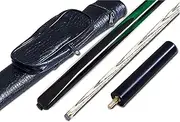 Pool Cue Sticks, 57 Inch 18 Oz Snooker Pool Cue Shooting Very Smooth | 3/4 Jointed Ash Wood Billiard Pool Cue Sticks with 10mm Cue Tips ，Pool Cues for Home Bars