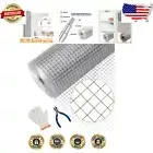Durable 1/4inch x 100Ft Galvanized Hardware Cloth - Ideal for Poultry Fencing